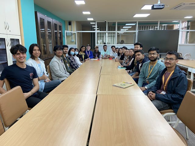 A group picture of dedicated team for Project 'Wings to Dreams' along with the Founder & Director of Chain For Change Mr. Abhishek Shahi and Cofounder & Treasurer Ms. Sanjiya Shrestha.