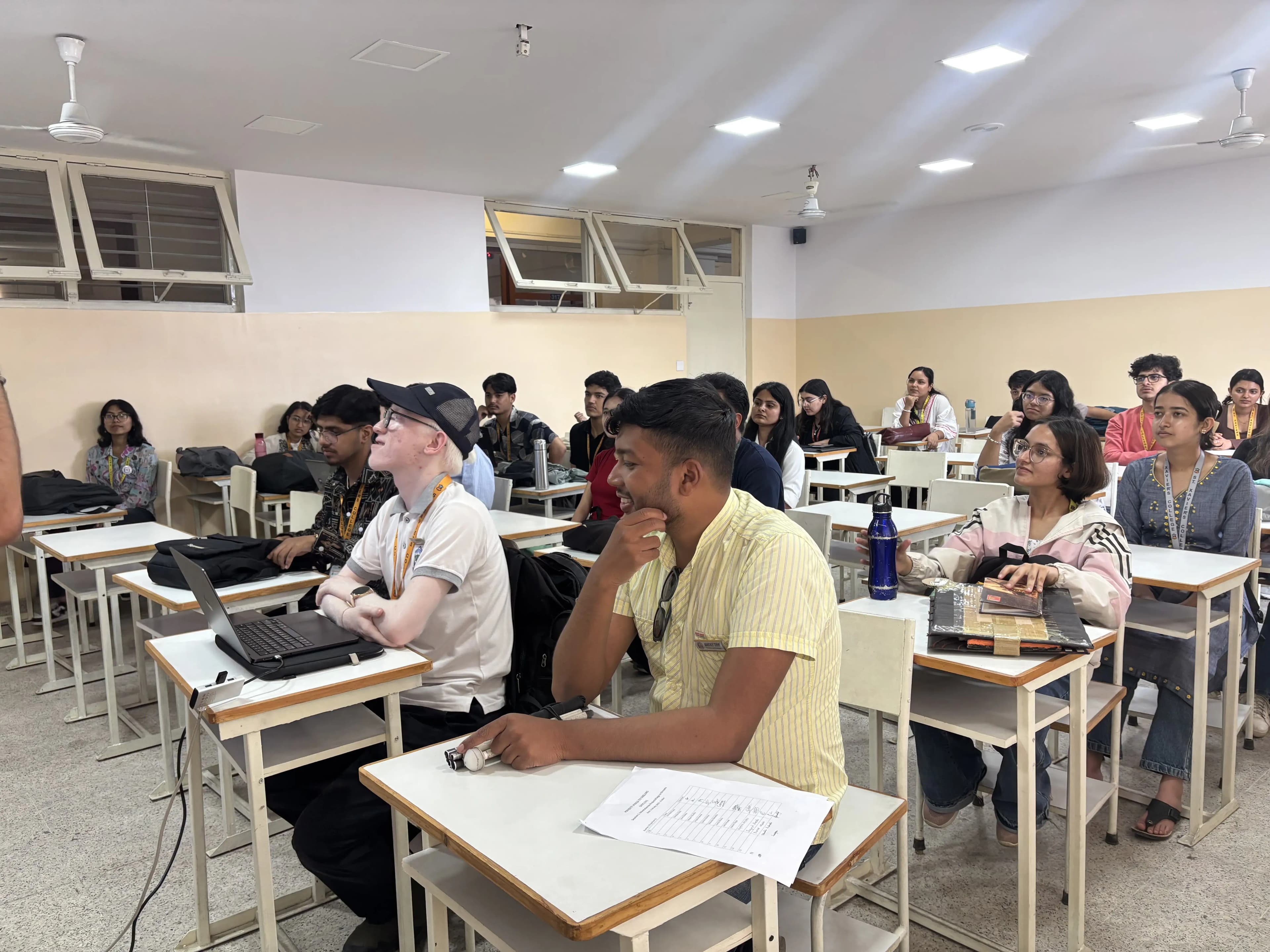 A picture where project members of all the batches are observed.