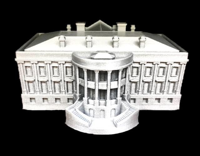 3D print depicting the White House North Lawn