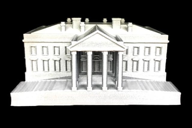3D print depicting the White House South Lawn